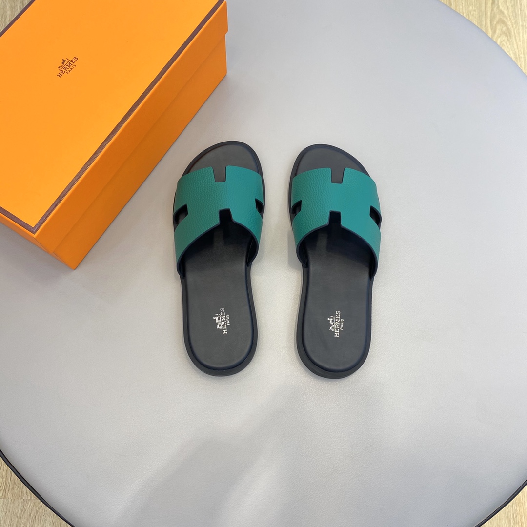 Hermès Classic H Logo Slip-On Sandals