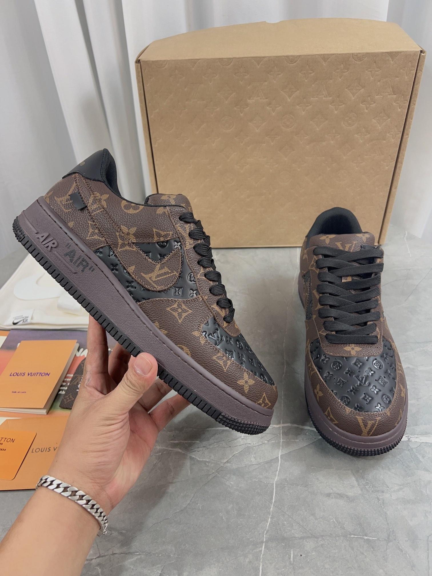 LV x Nike Collaborative Air Force Sports Sneakers