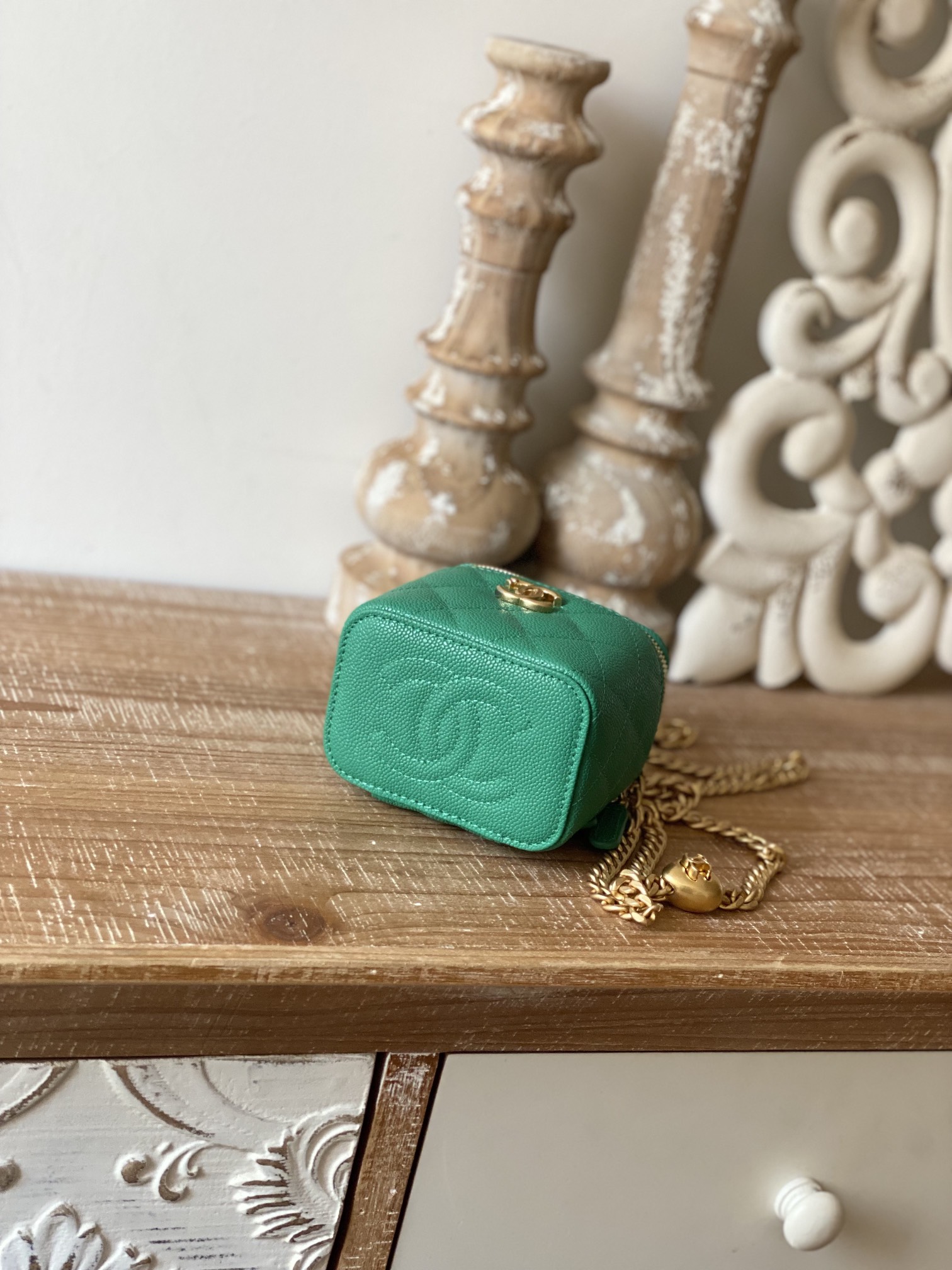 Chanel Lambskin Mini Makeup Pouch