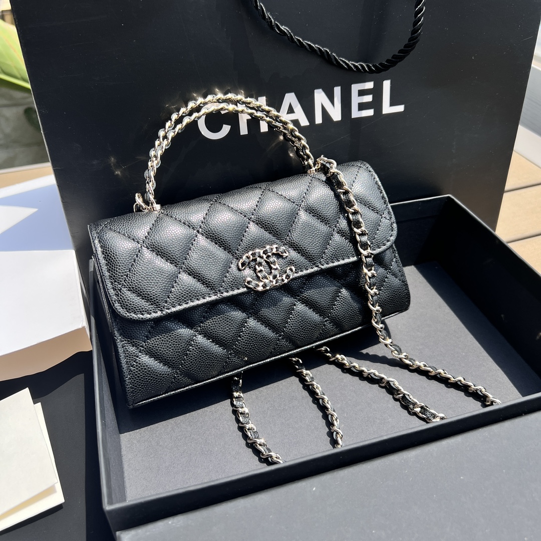 Chanel Caviar Leather Kelly Chain Bag