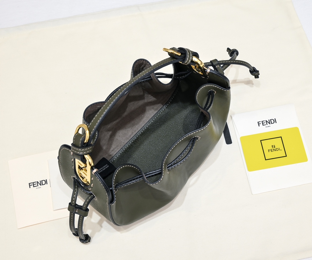 Fendi Cowhide Bucket Bag