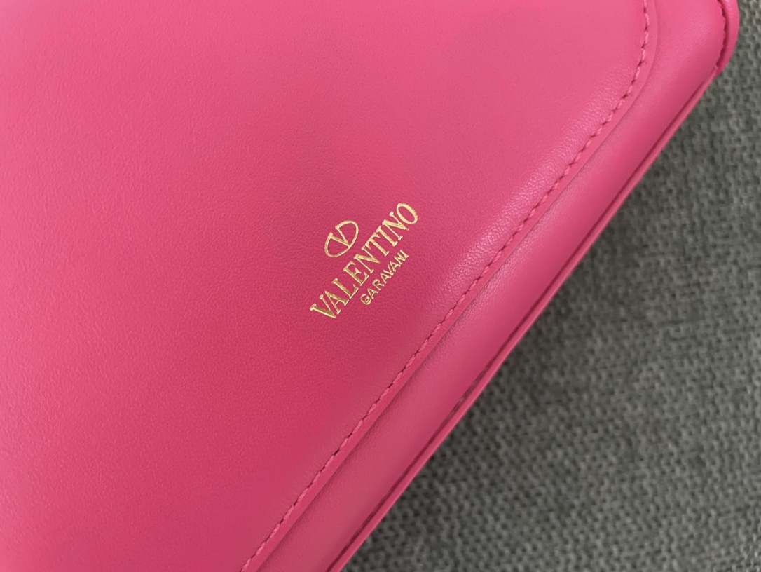 Valentino Rose Quartz Leather Crossbody Bag