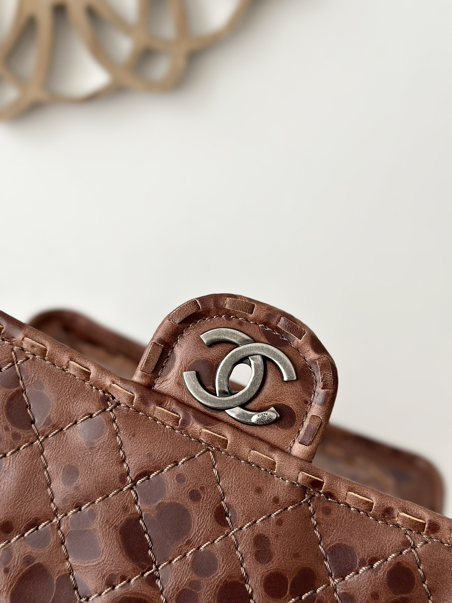 Chanel Resin Leather Flap Bag