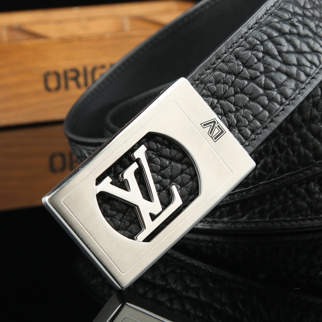 LV Leather Luxury Belt