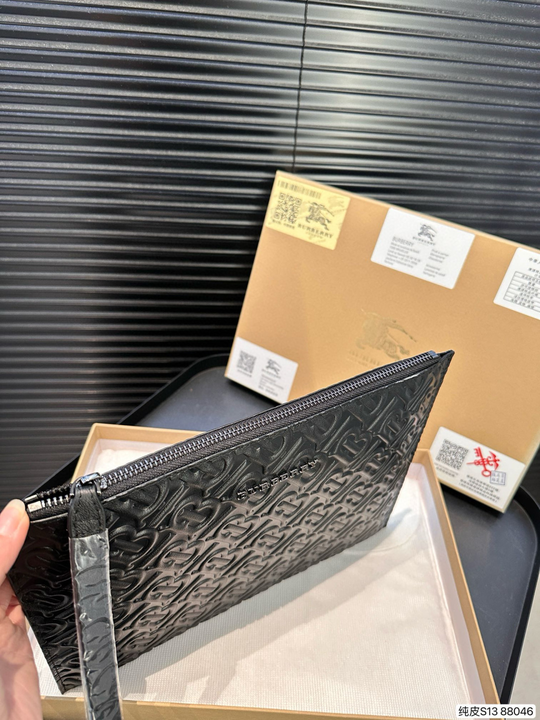 Burberry Leather Clutch Bag