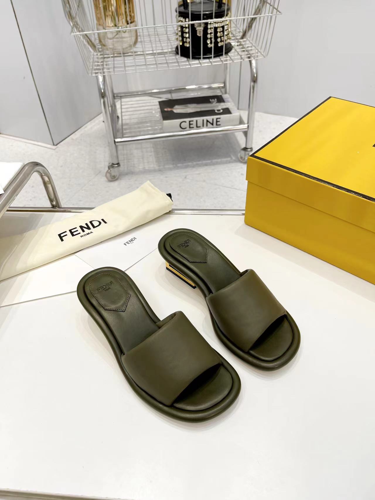 FENDI Water Platform Slippers