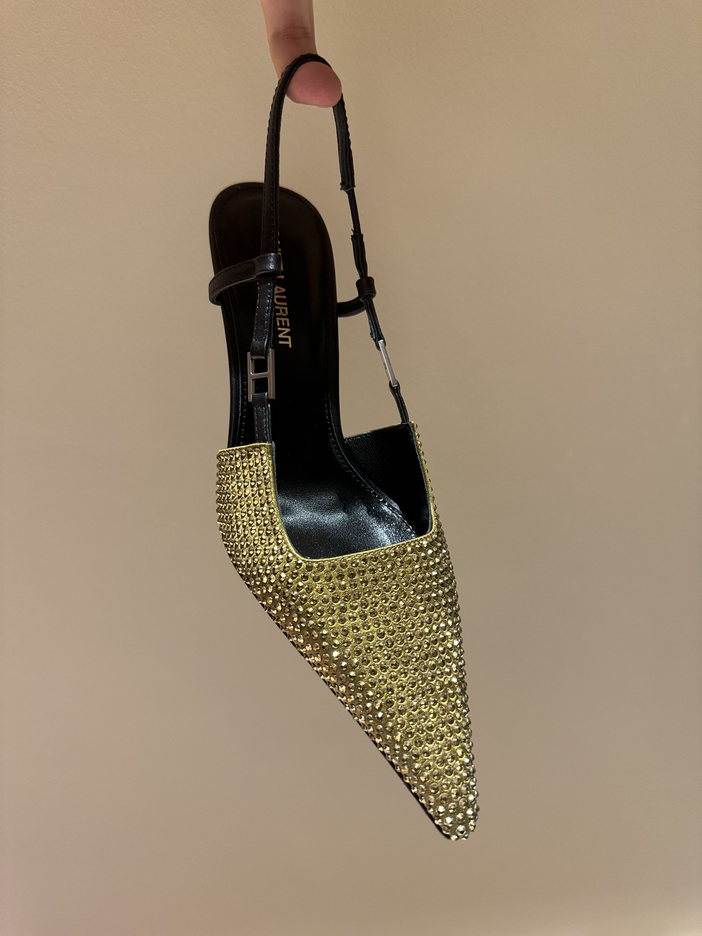 Saint Laurent Australian Diamond Cat-Heel Shoes
