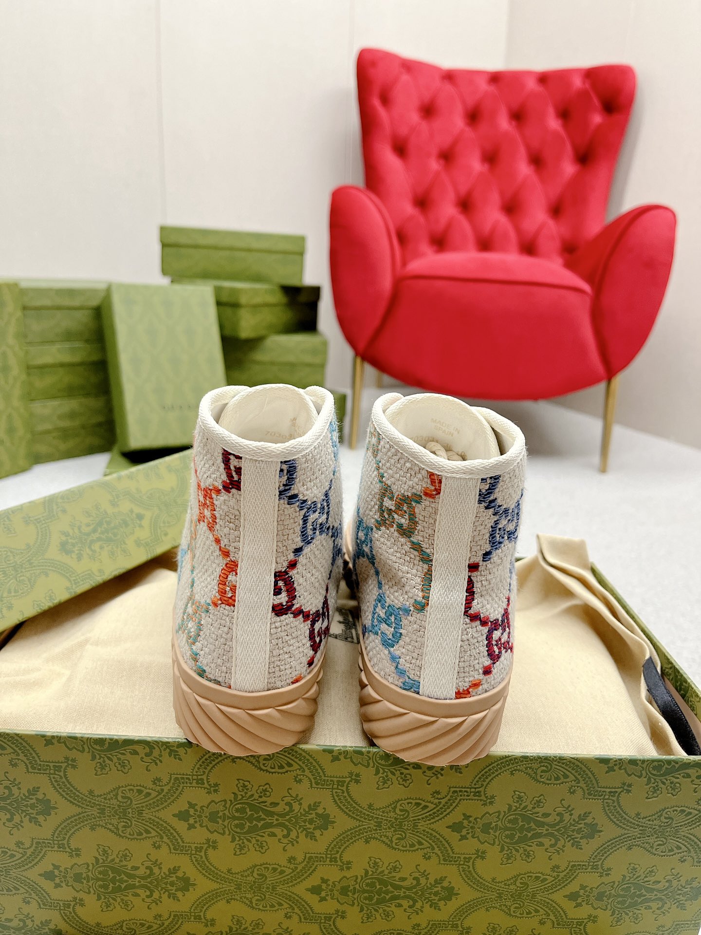 Gucci Classic Leather Sneakers/Flat Shoes