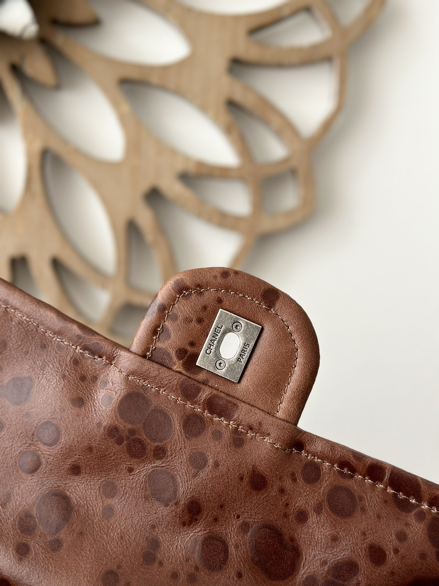 Chanel Resin Leather Flap Bag