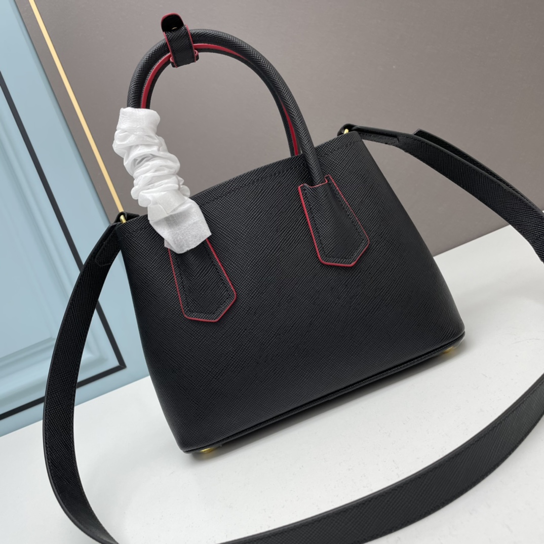 Prada Double Leather Handbag