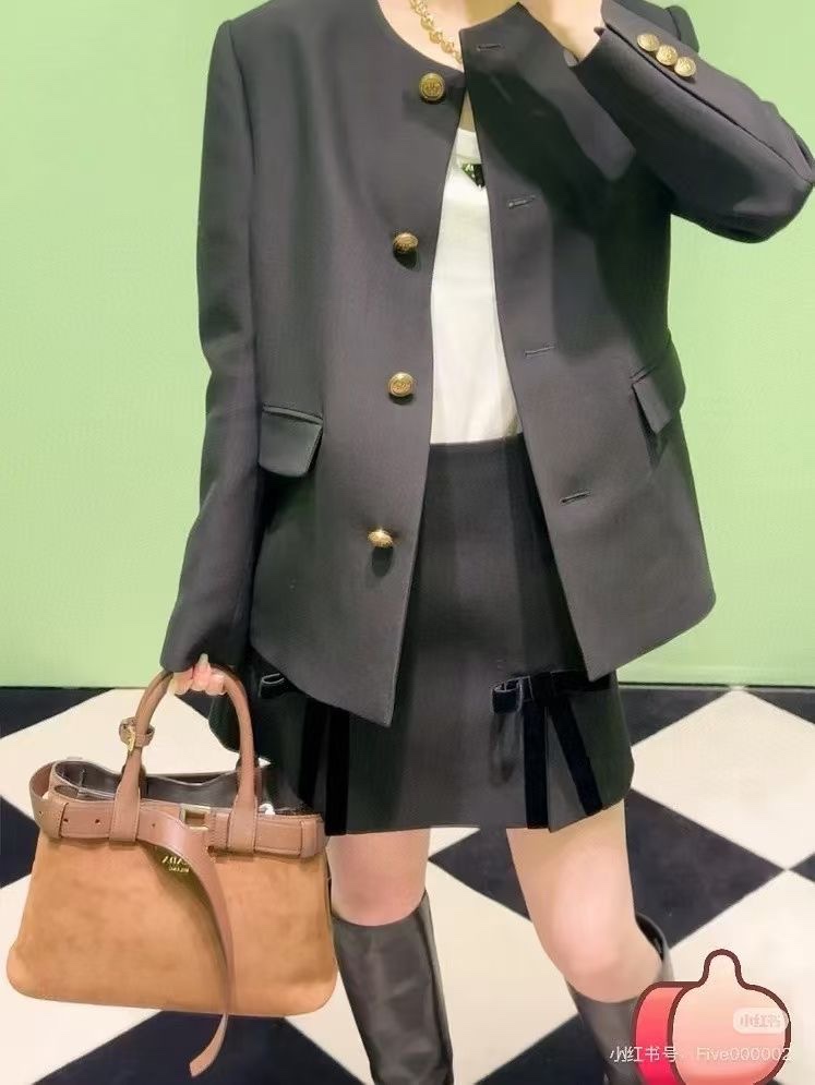 Prada DoubleBag Medium Suede Handbag