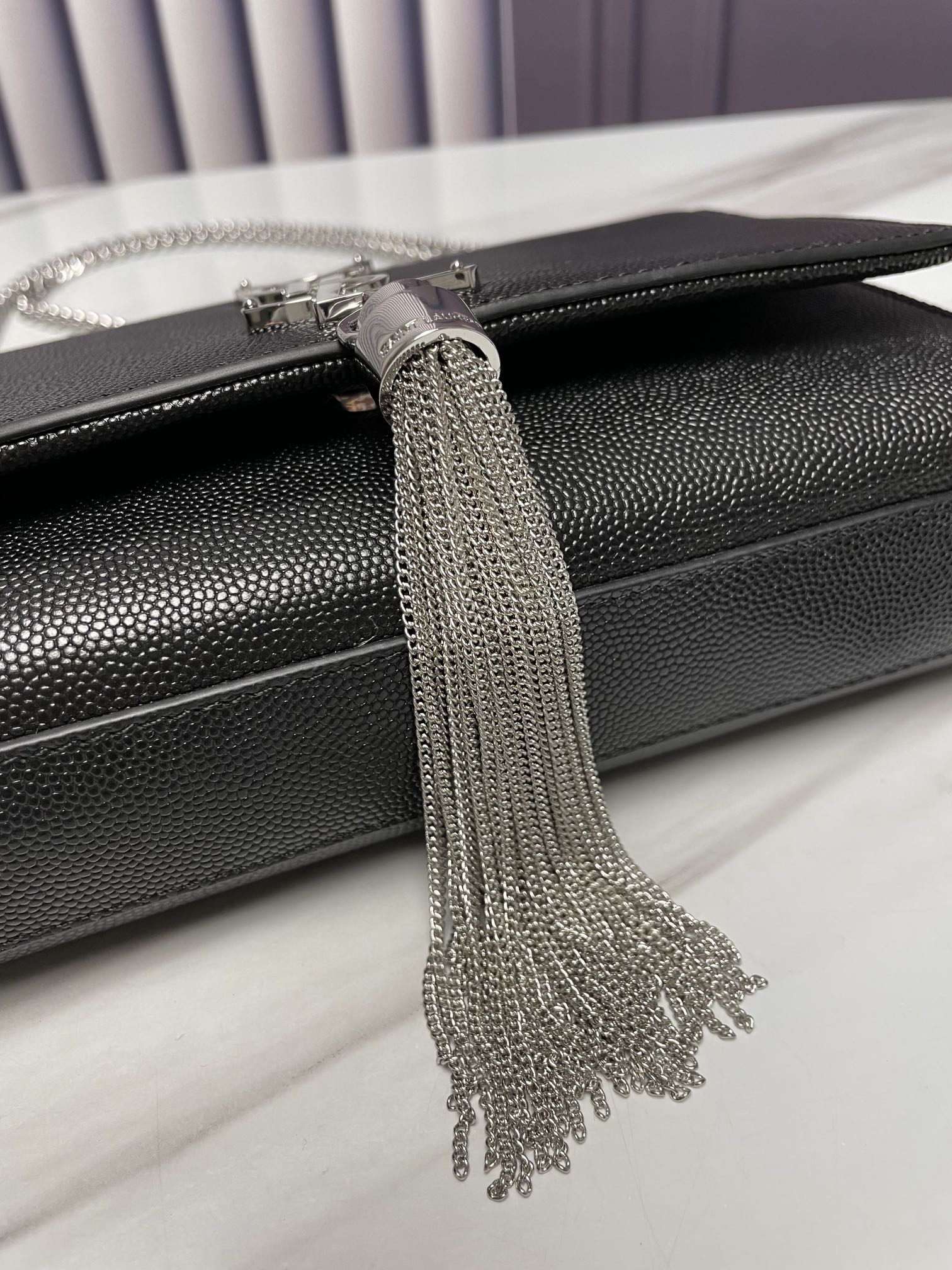 Saint Laurent Classic Chain Shoulder/Crossbody Bag for Women  in Black