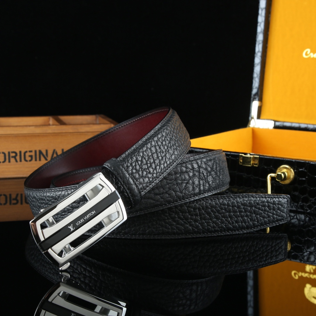 LV Retrol Leather Luxury Belt
