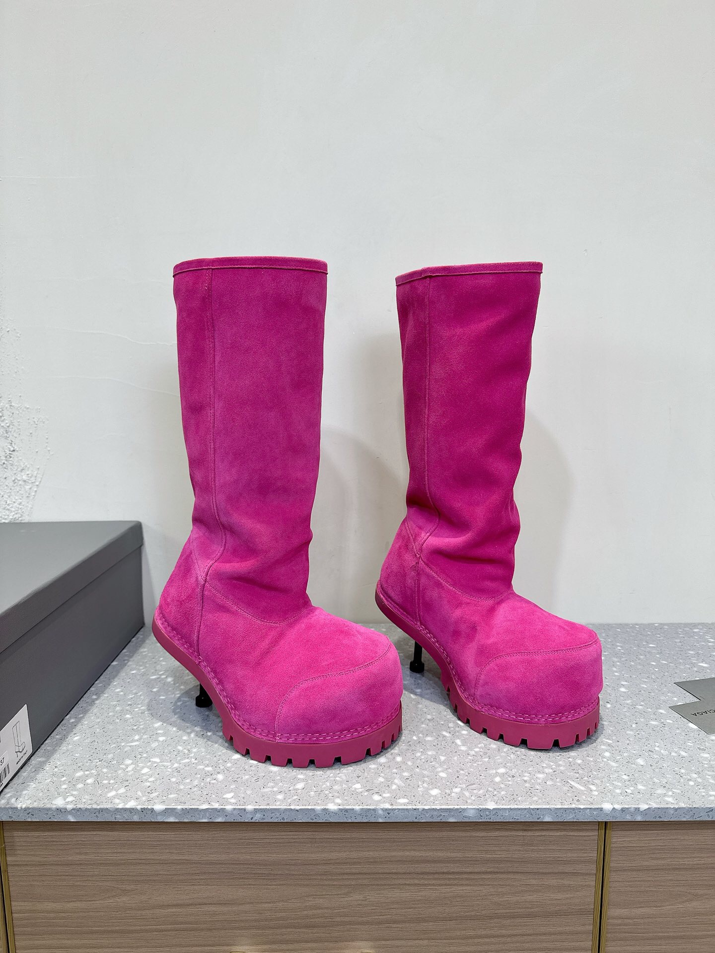Balenciaga Oversized Toe High Heel Ski Boots