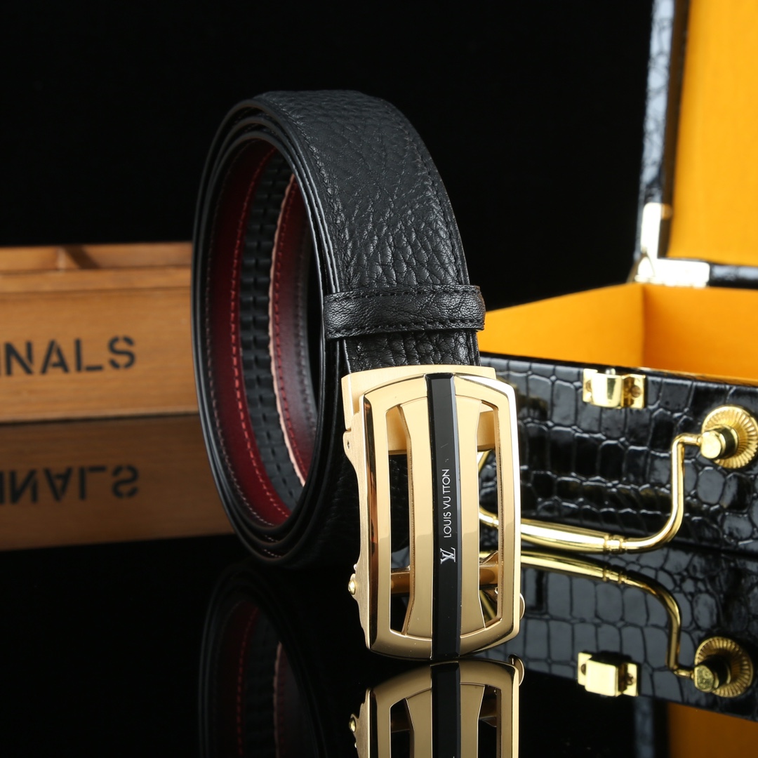 LV Retrol Leather Luxury Belt