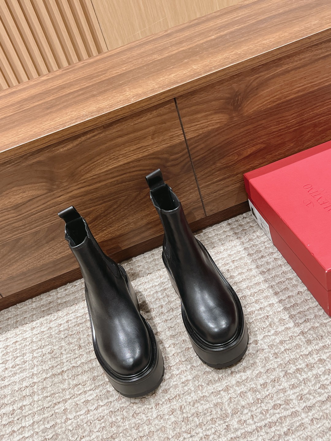 Valentino Leather Chunky Boot