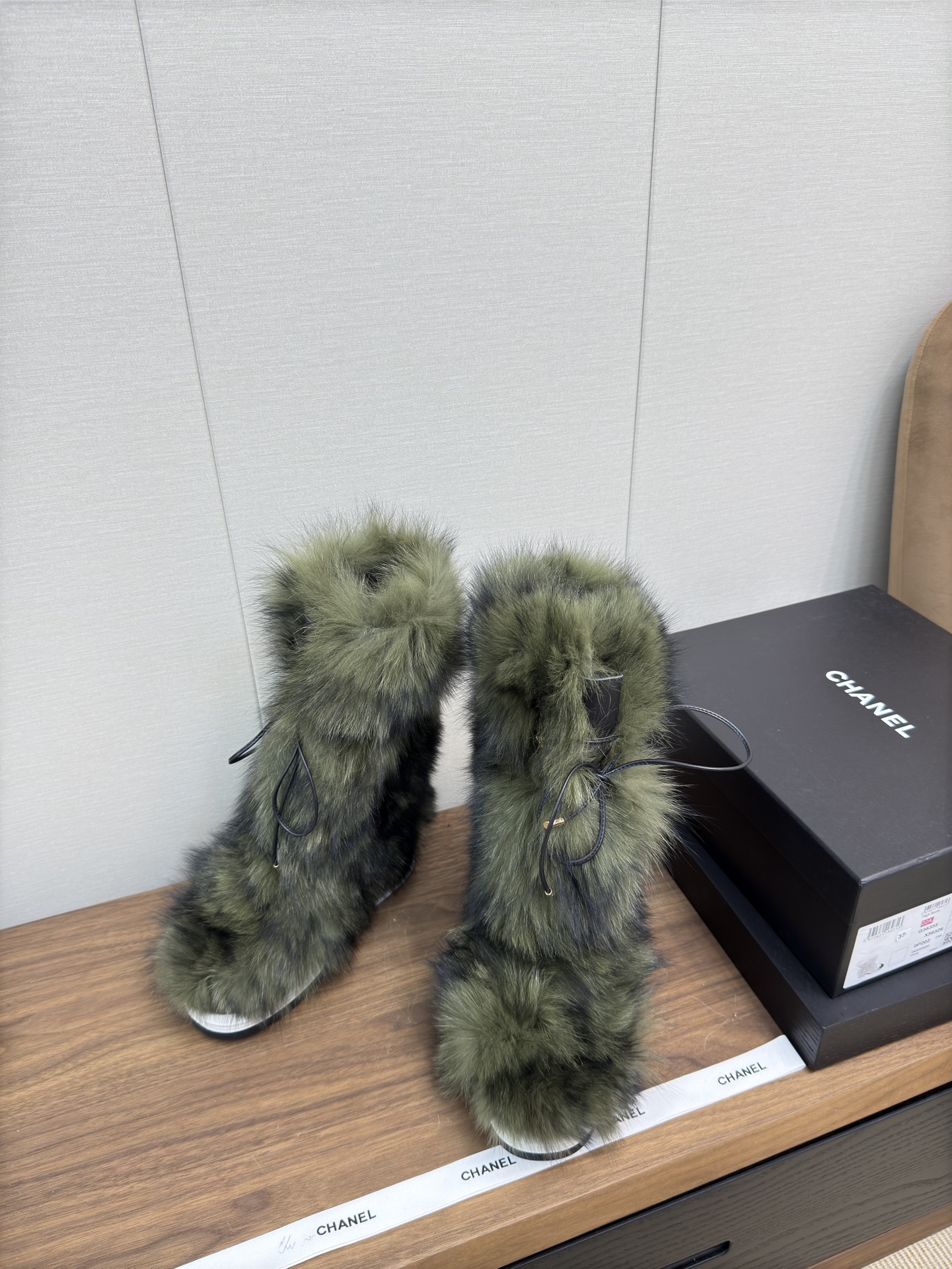 Chanel Furry Boots
