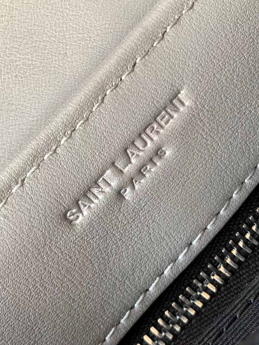 Saint Laurent Paris Grey Leather Women's Crossbody Bag
