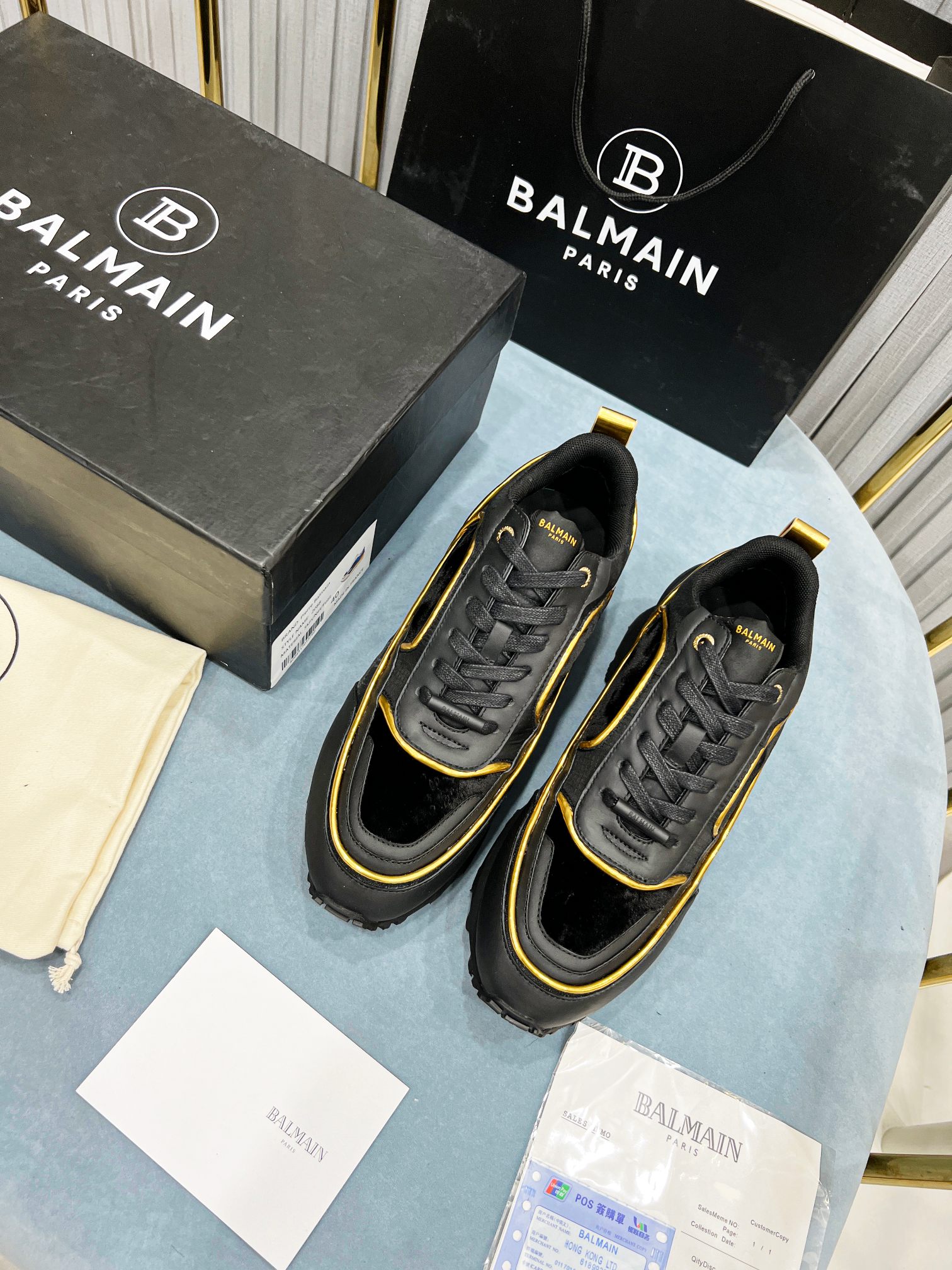 BALMAIN Leather Sneakers