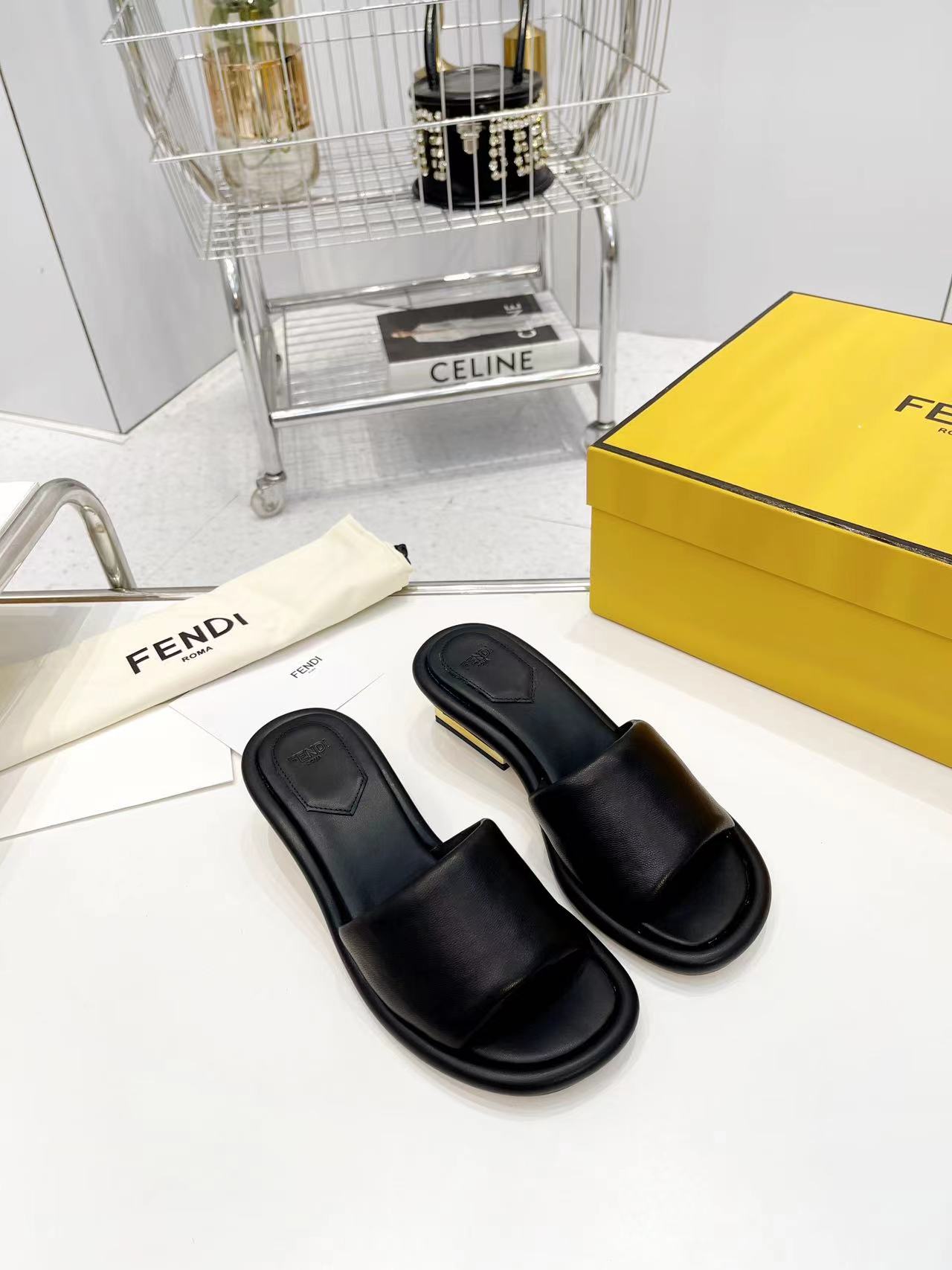 FENDI Water Platform Slippers