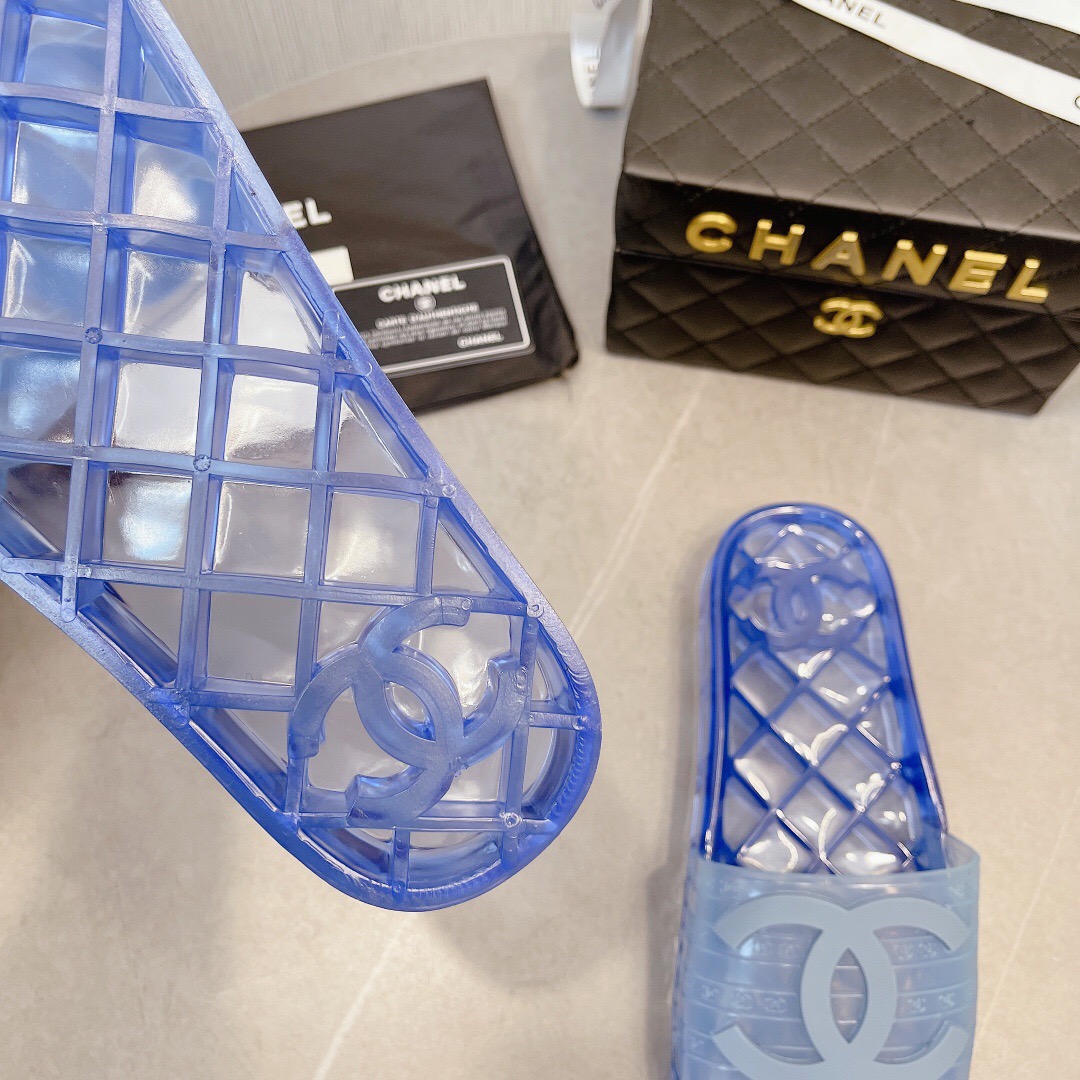 Chanel Crystal Couple Slippers