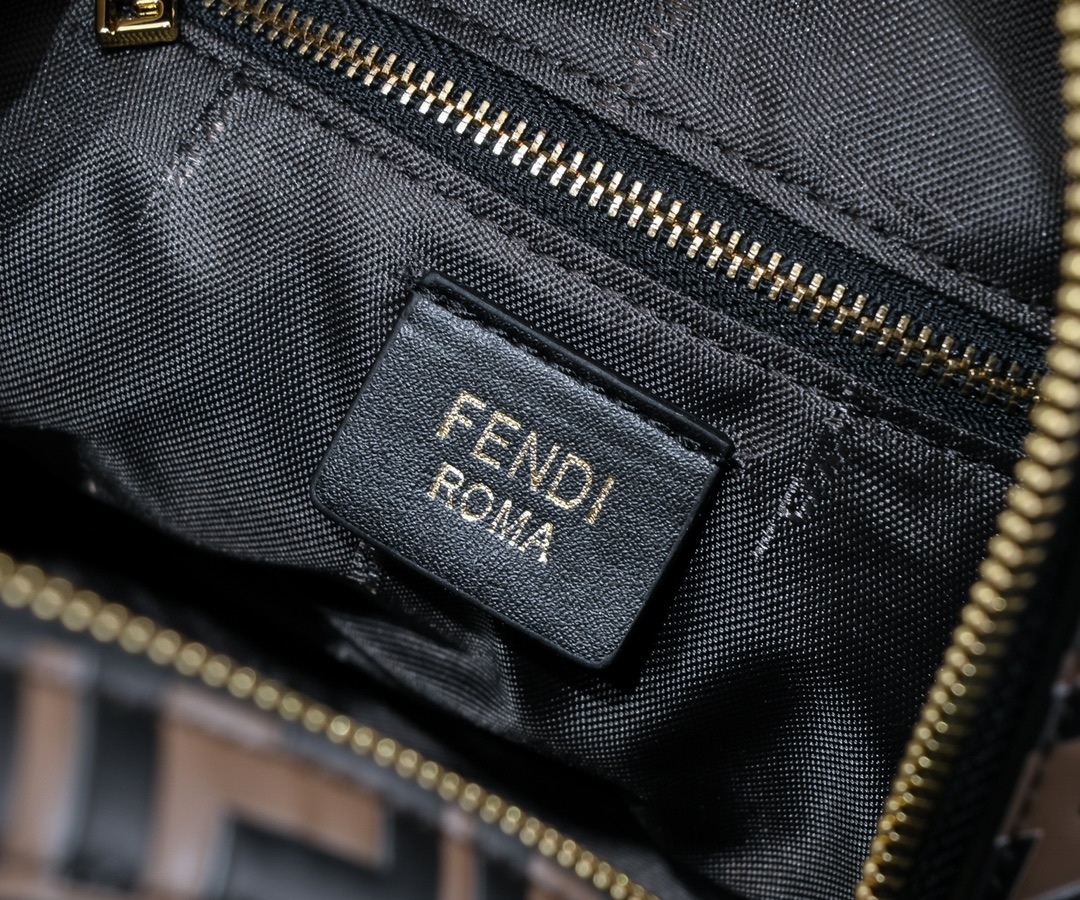 Fendi Leather Chain Backpack