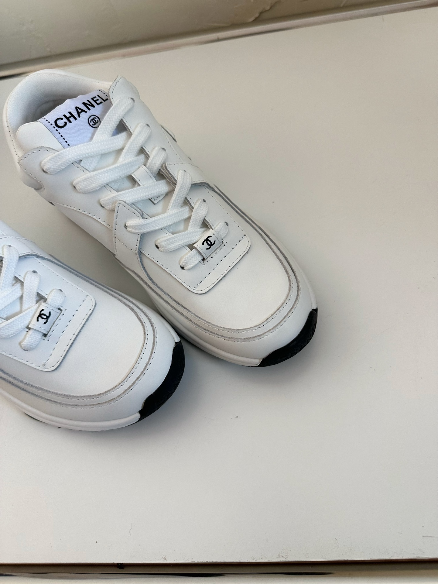 Chanel Leather Sneaker Baseball Shoes