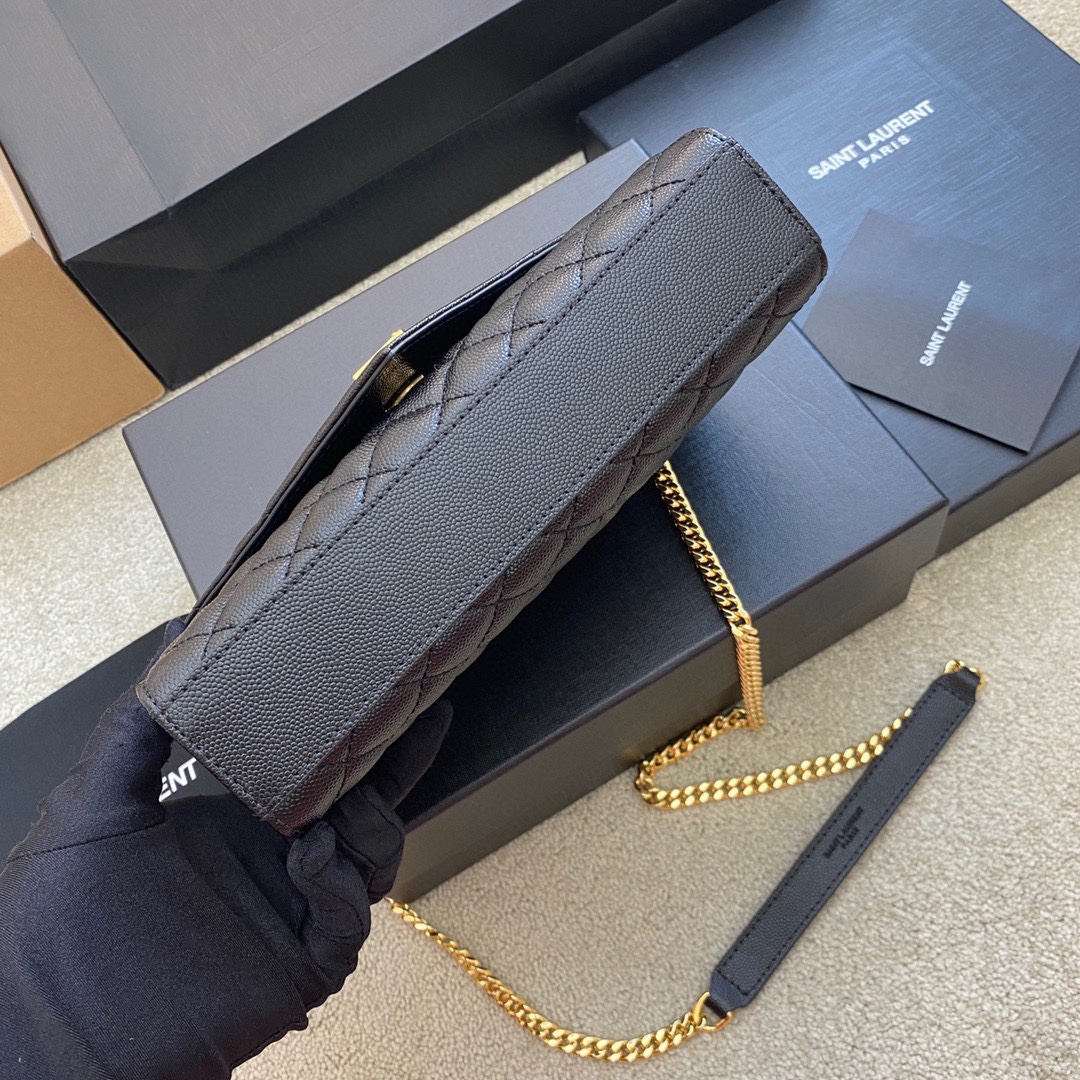 Saint Laurent Classic Chain Shoulder/Crossbody Bag for Women  in Black