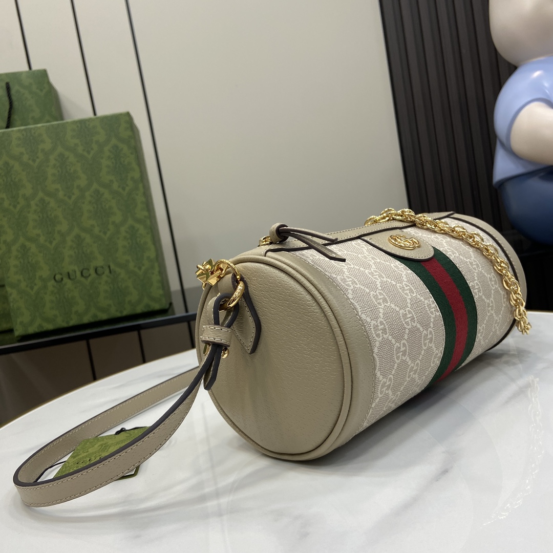 Gucci Ophidia Chain Cylinder Bag