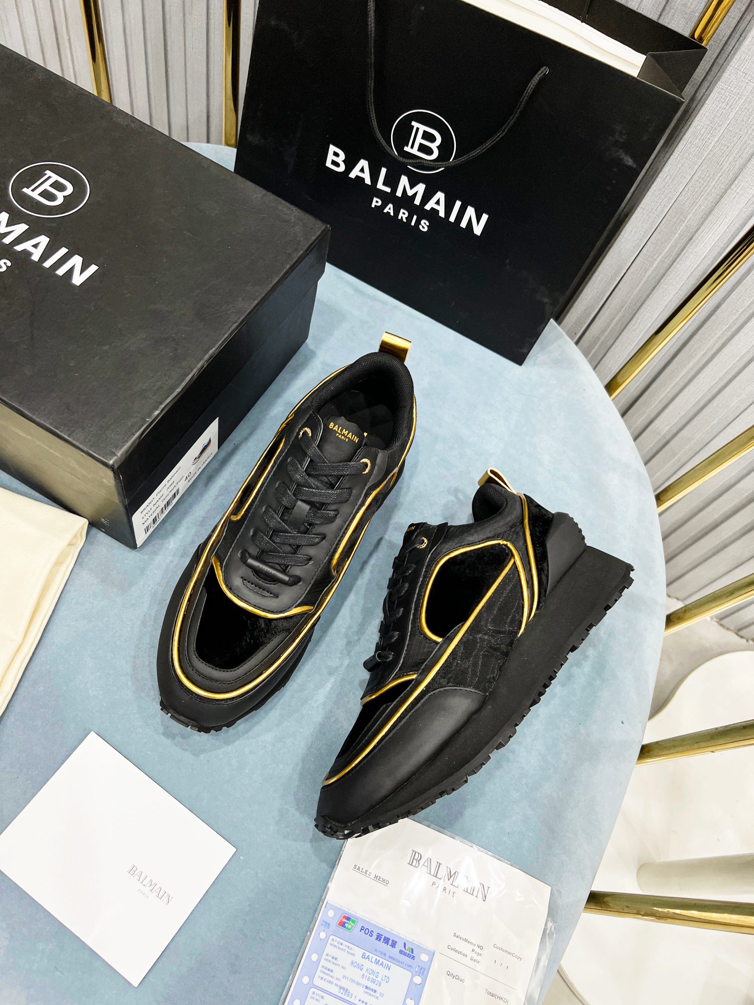 BALMAIN Leather Sneakers