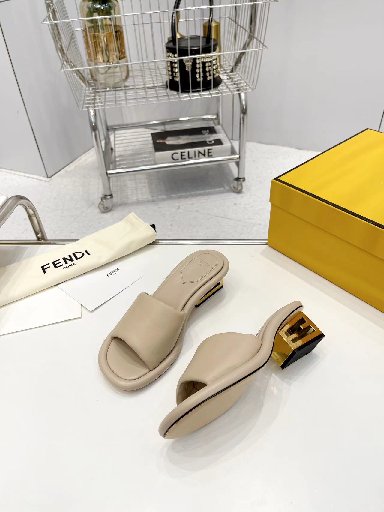 FENDI Water Platform Slippers
