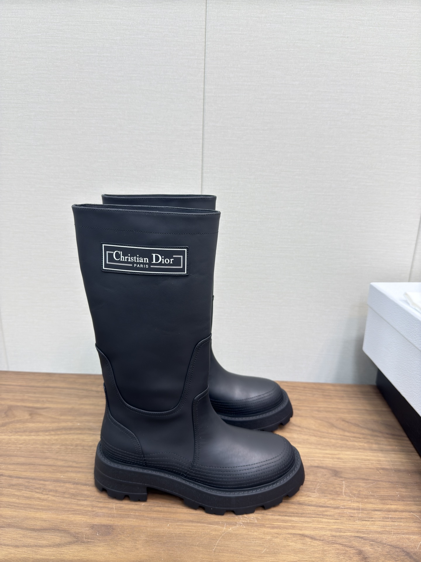 Dior Leather Rider Boots