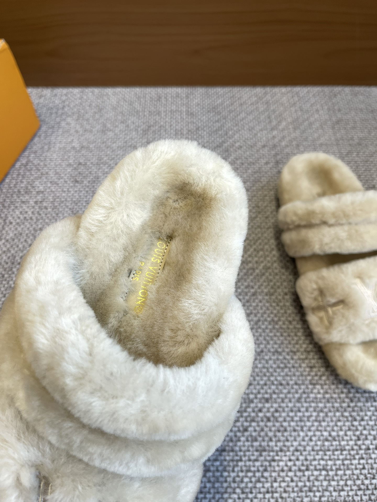 LV Flat Wool Slippers