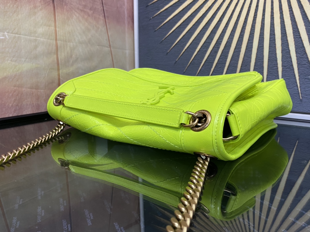 Saint Laurent Niki Oil-Waxed Leather Bag