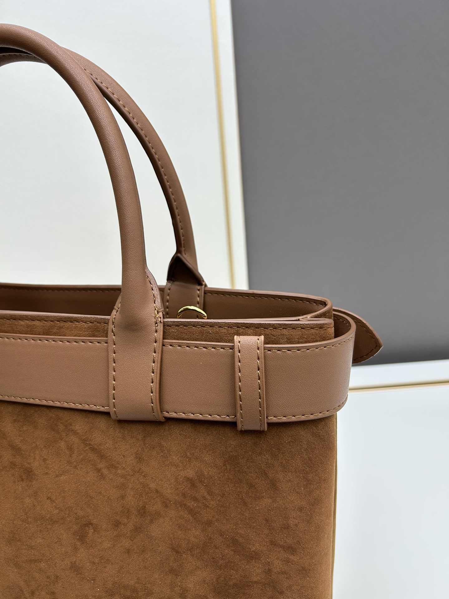 Prada DoubleBag Medium Suede Handbag