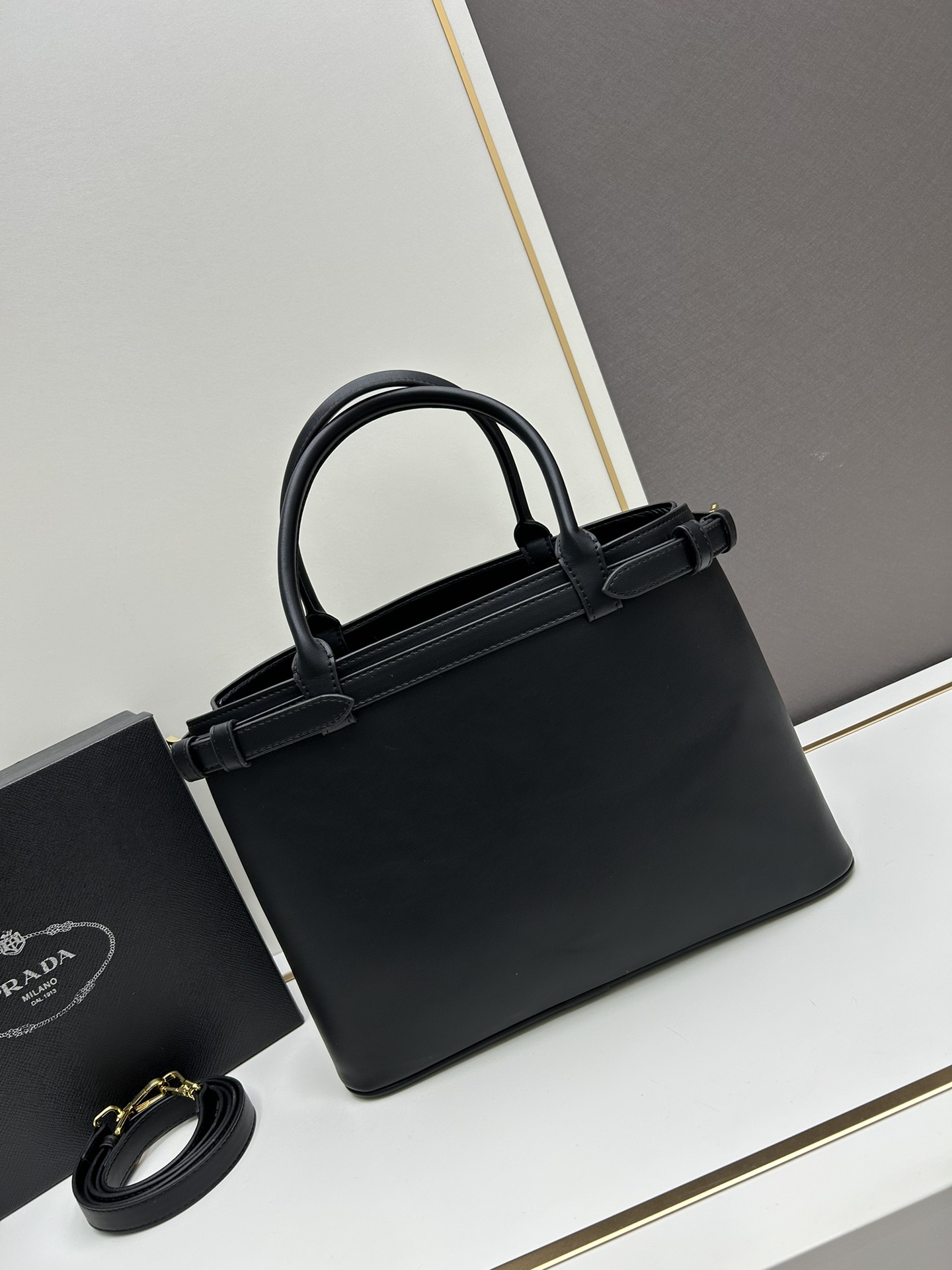 Prada DoubleBag Small Leather Handbag