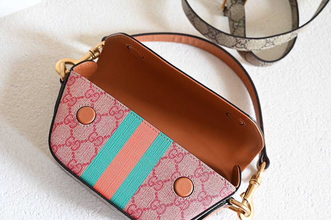 Gucci Pink Wild Boar Skin Clutch Bag