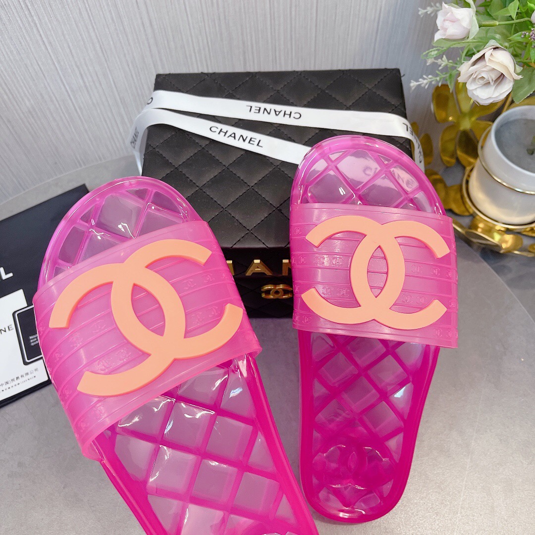 Chanel Crystal Couple Slippers