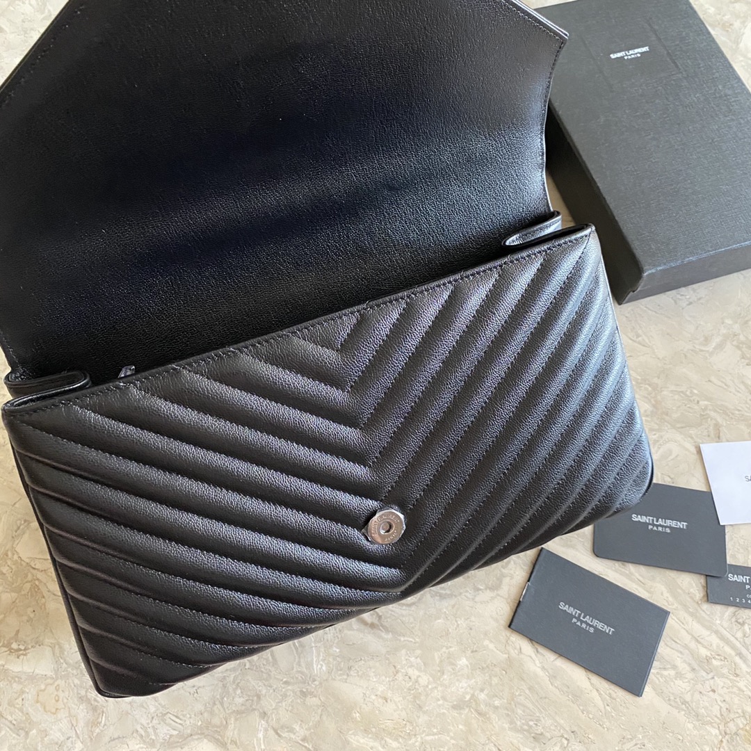 Saint Laurent Classic Leather Twill Handbag