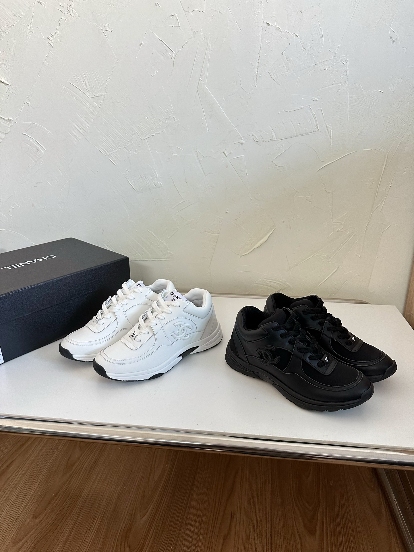 Chanel Leather Sneaker Baseball Shoes