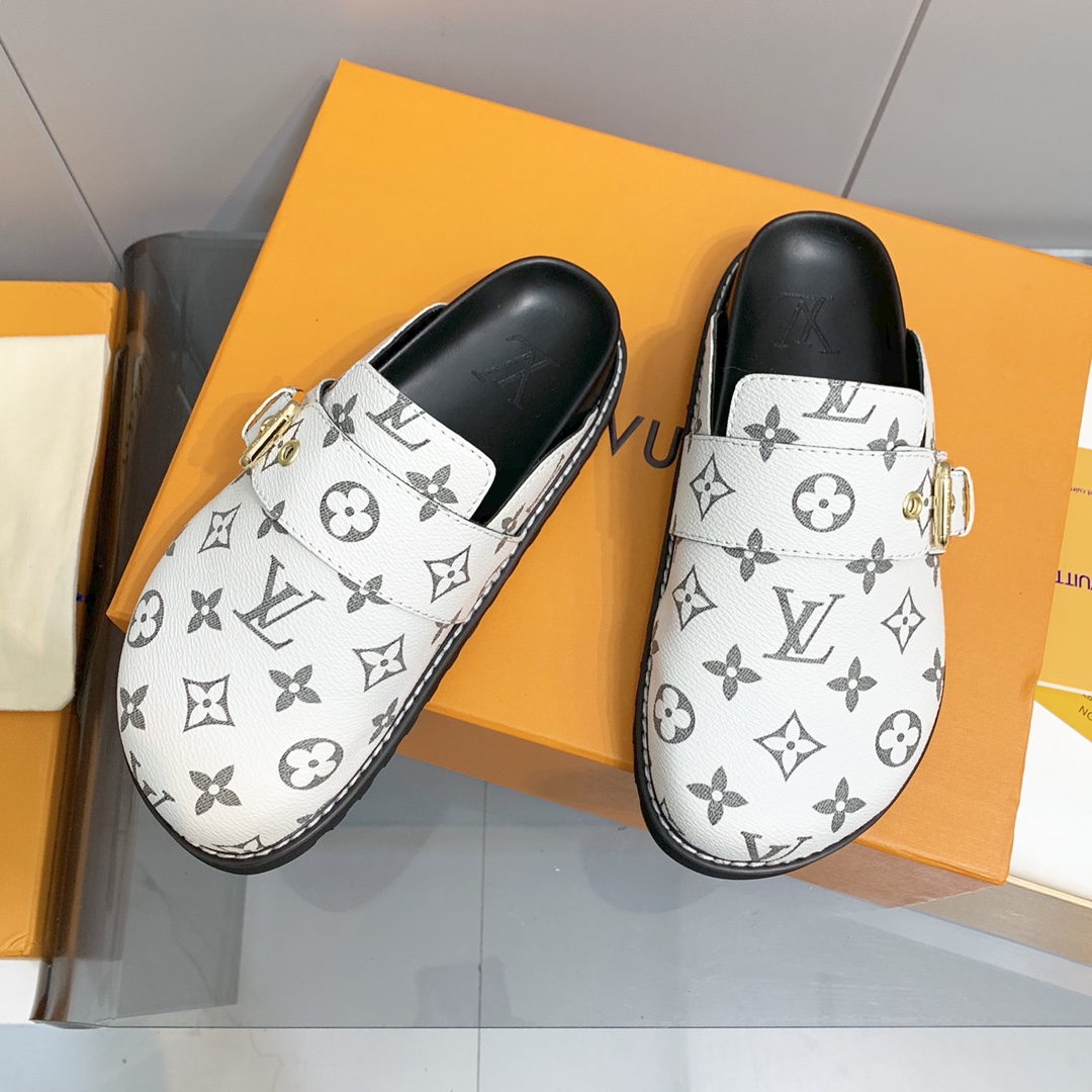 LV Printed Mule Slippers