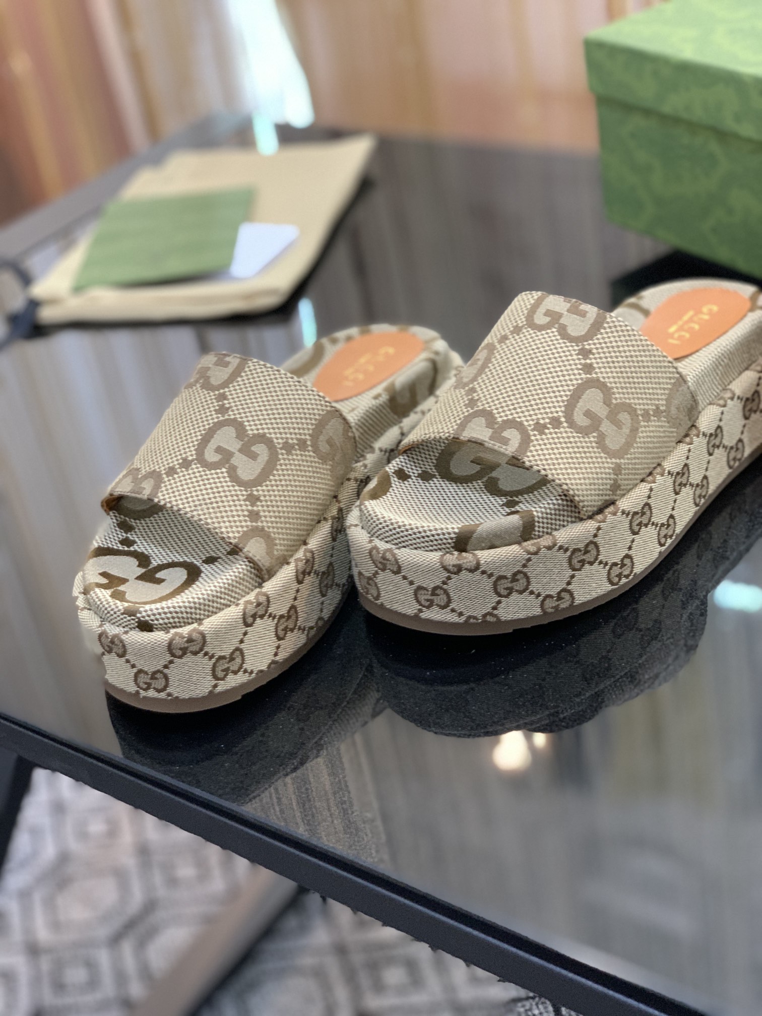 Gucci Platform Slippers
