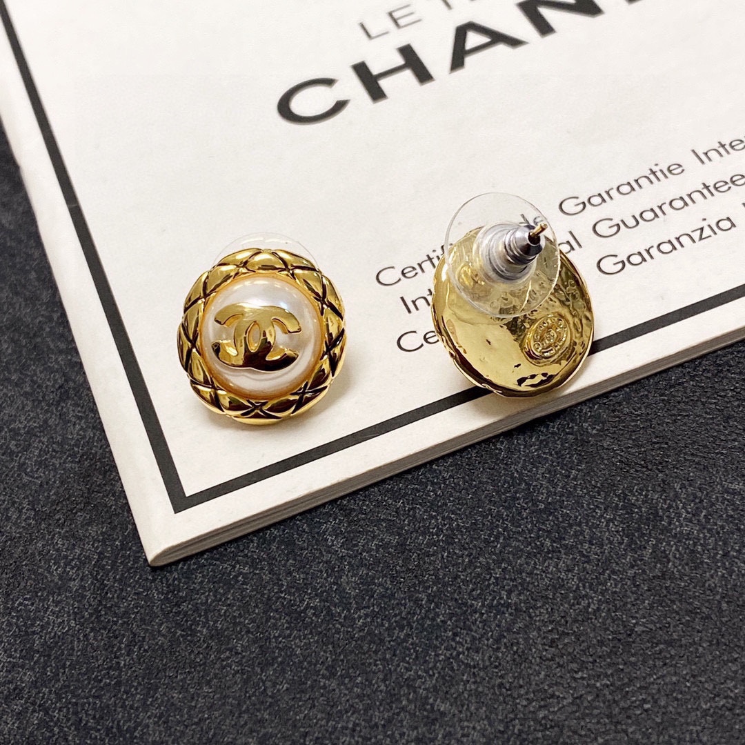 Chanel Pearl Earrings