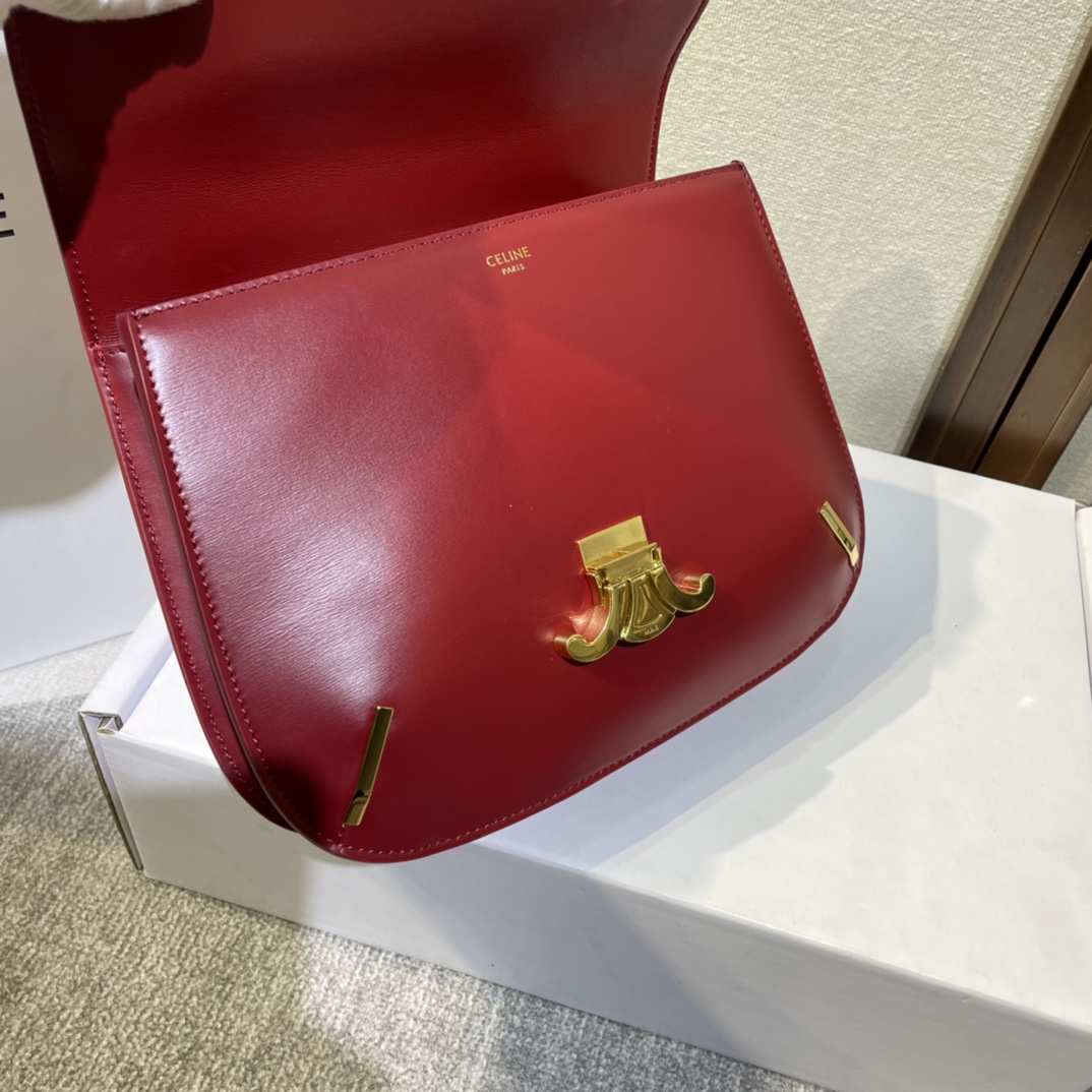 Original big brand luxury goods 1:1 high-end quality top qualityCeline's new Super A show triumphal arch chain square bagOriginal big brand luxury goods 1:1 high-end quality top original size copy