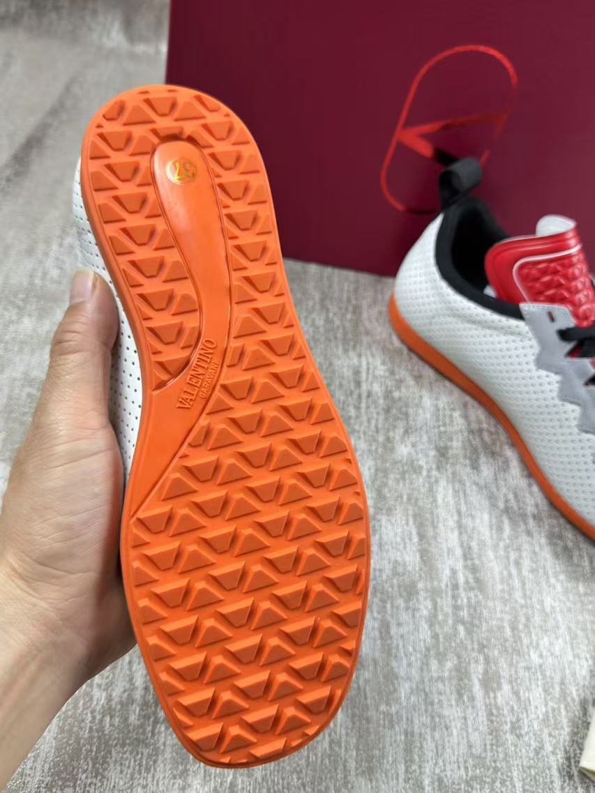 Valentino CHROMATHON Women's Perforated Suede Sneakers