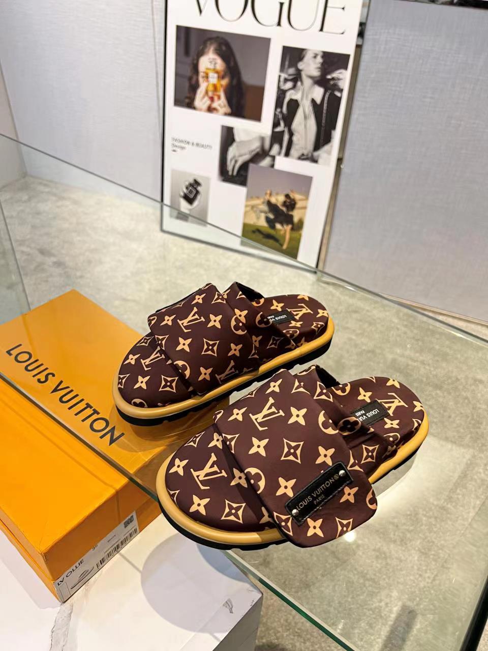 Original big brand luxury goods 1:1 high-end quality top qualityLouis vuitton new presbyopic sandals