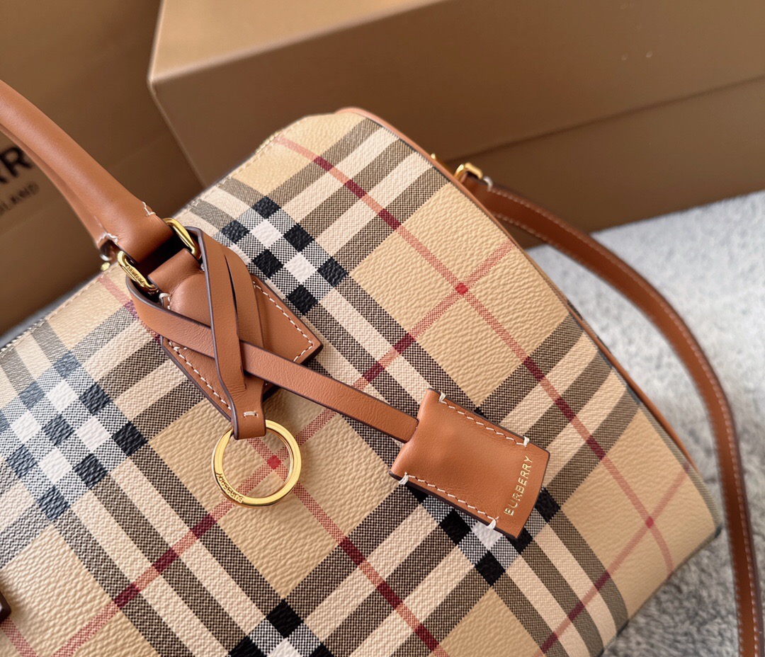 Burberry Long Cylinder Clutch Bag with Crossbody Strap