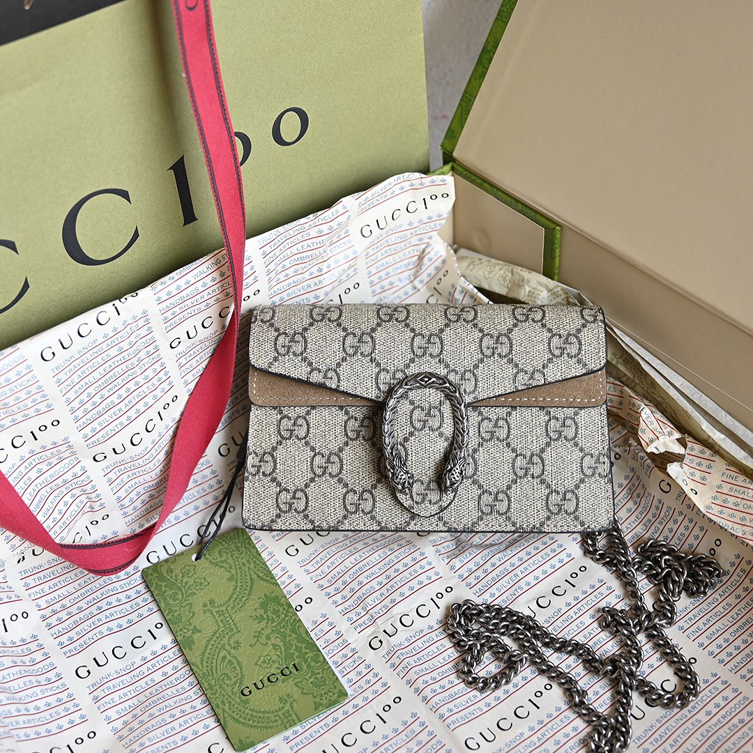 Gucci Classic Rich-Tone Leather Crossbody/Shoulder Bag