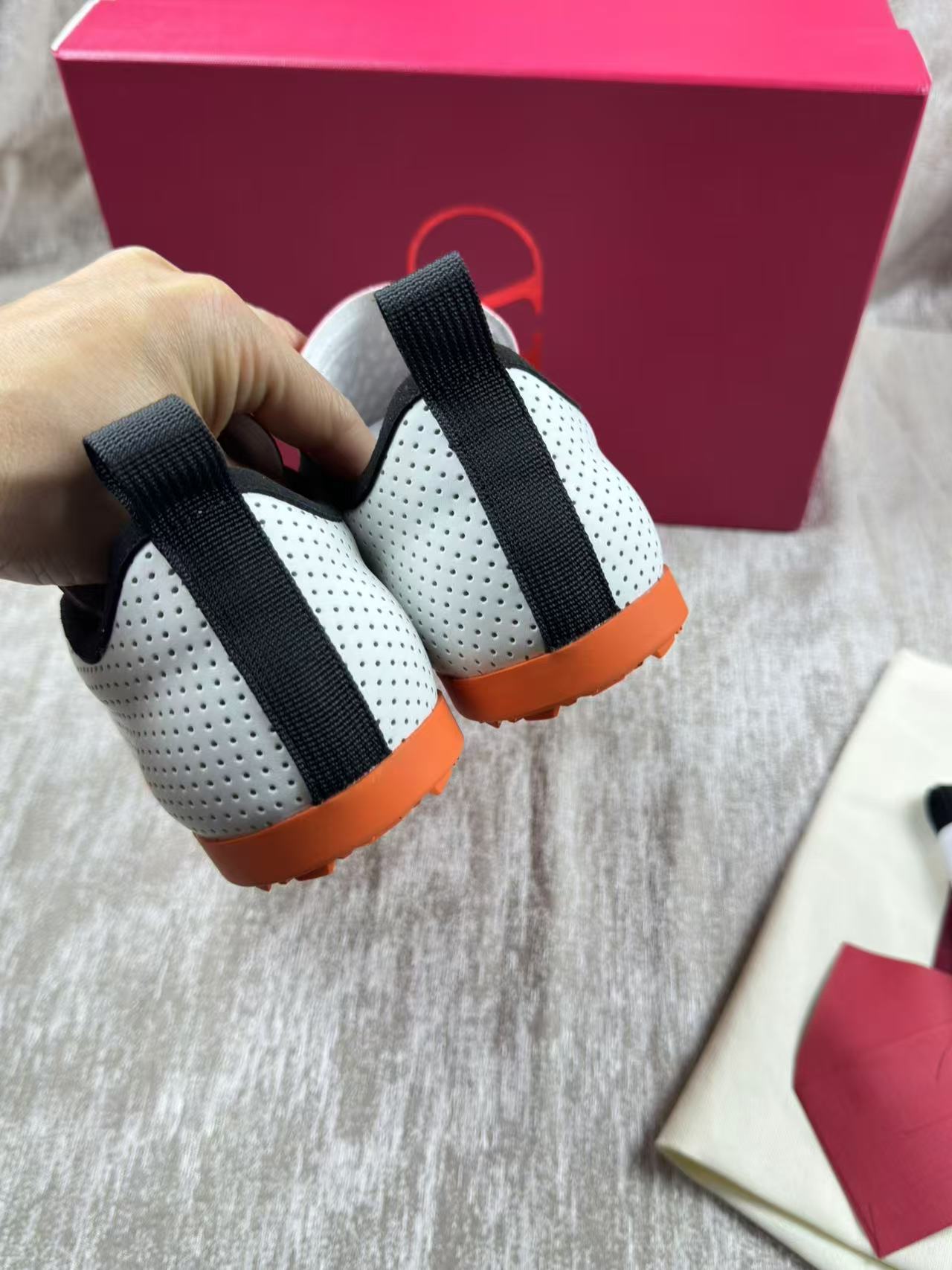 Valentino CHROMATHON Women's Perforated Suede Sneakers