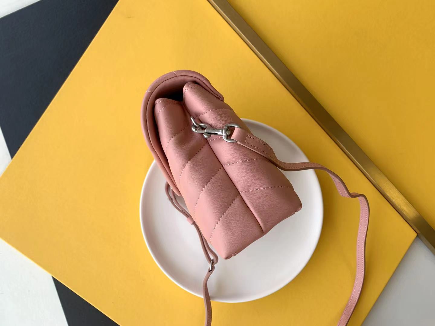 Saint Laurent Paris Pink Leather Women's Crossbody Bag